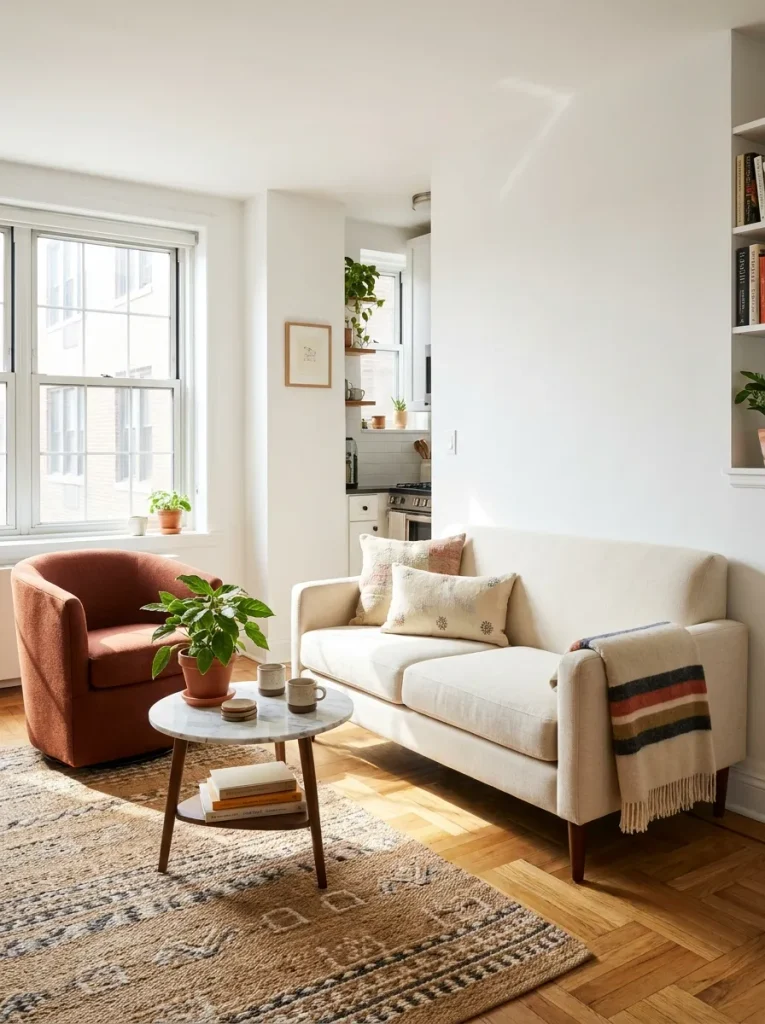 Pair a Loveseat With One Swivel Chair Instead of a Sectional