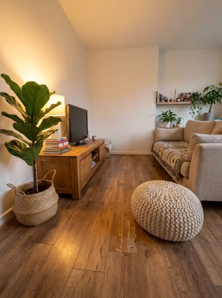 Living room interior with furniture