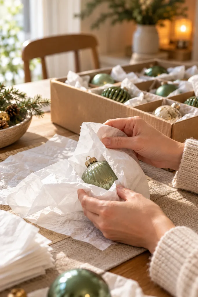 Carefully Wrapped Christmas Ornament
