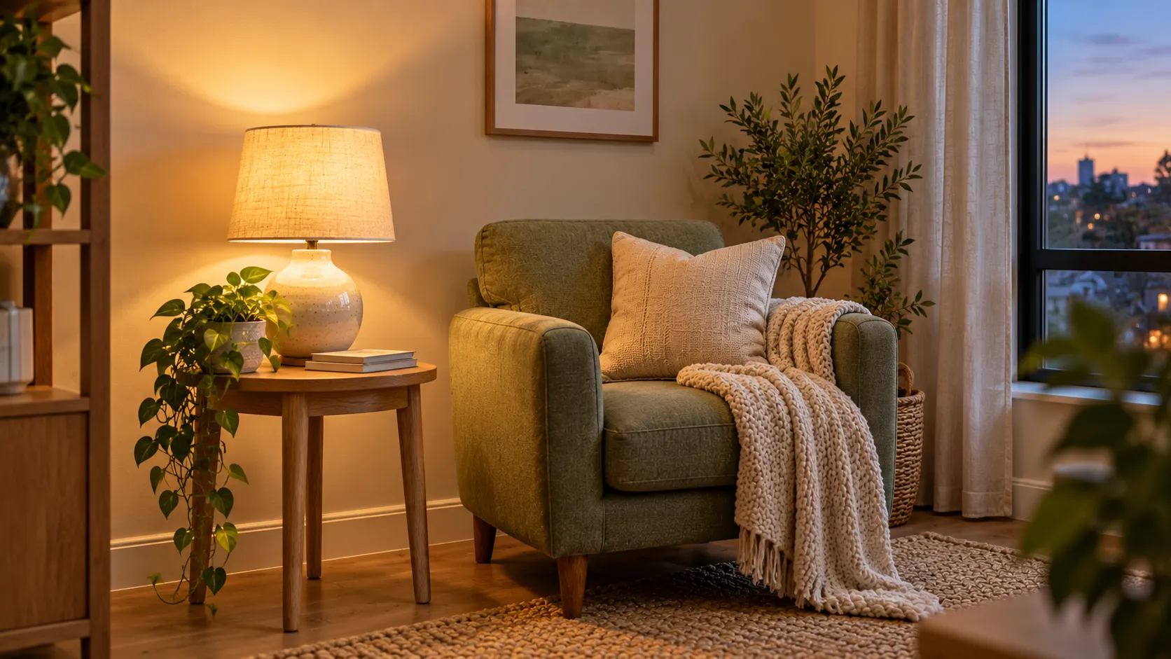 How to Hide Cords in an Apartment So Your Lamps Look Built In