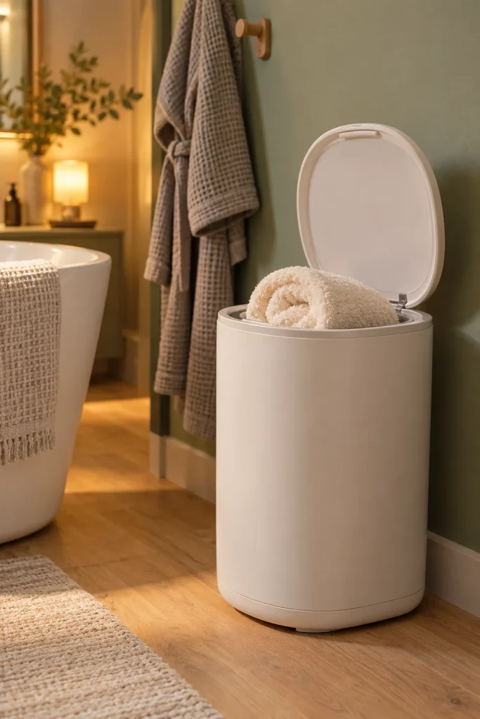 Cosy Sage-Green Spa Bathroom
