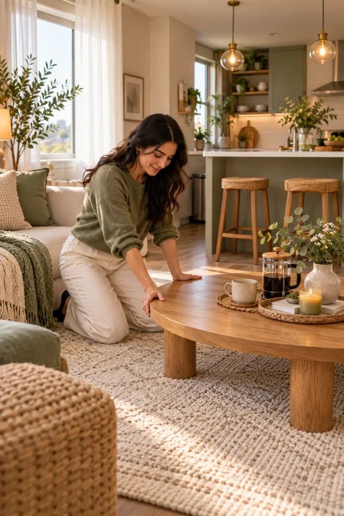 Cosy Scandinavian Living Room Moment
