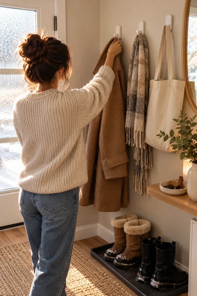 Cosy Winter Entryway Moment
