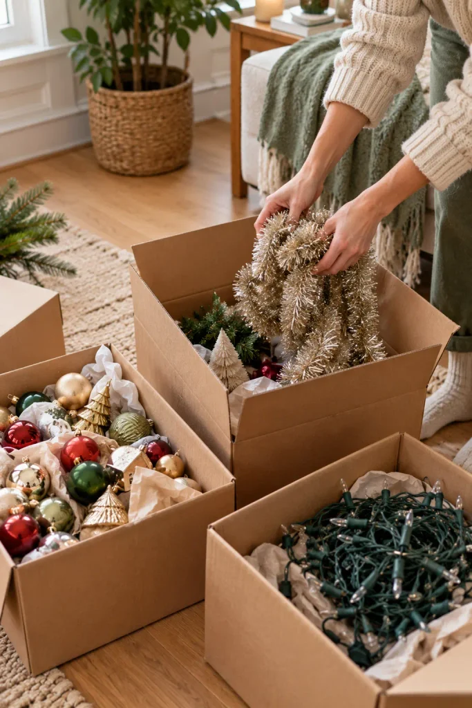 Cozy Christmas Decorating Declutter
