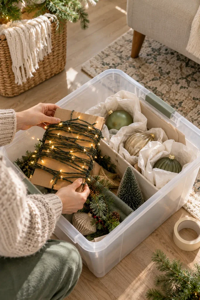 Cozy Holiday Decoration Packing