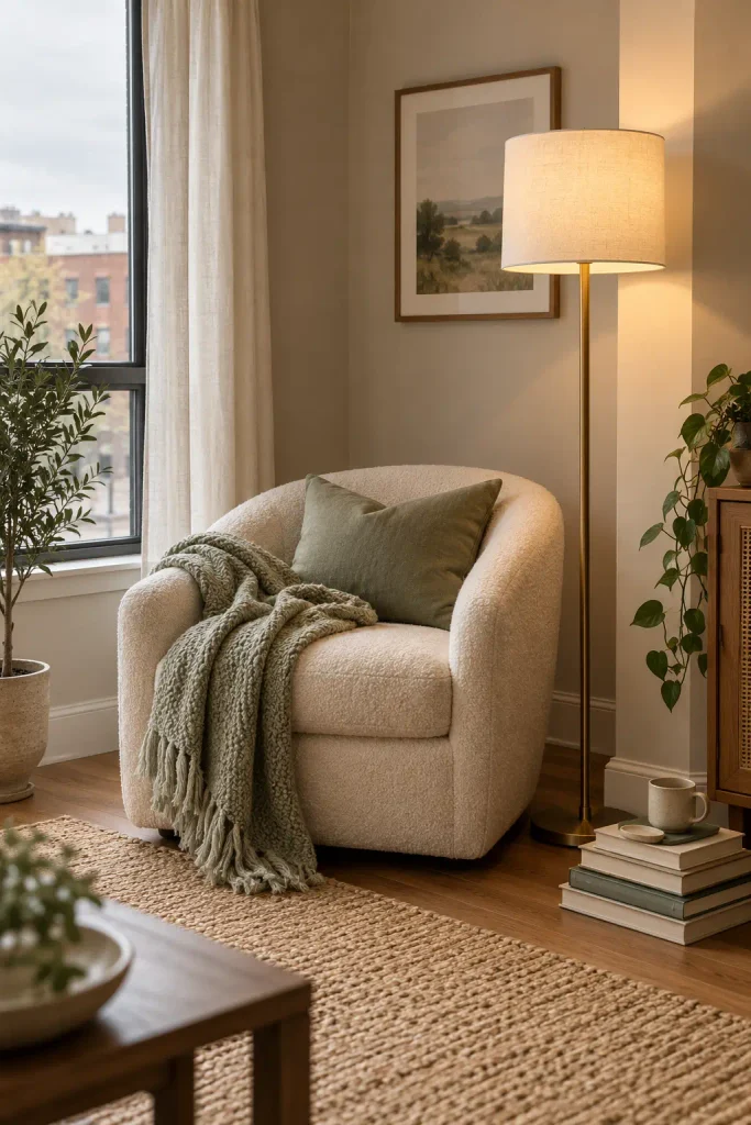 Cozy Scandinavian Reading Nook
