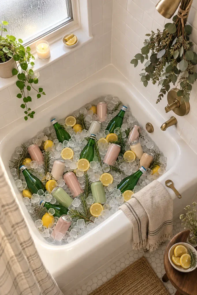 Ice-Cold Summer Drinks Bath