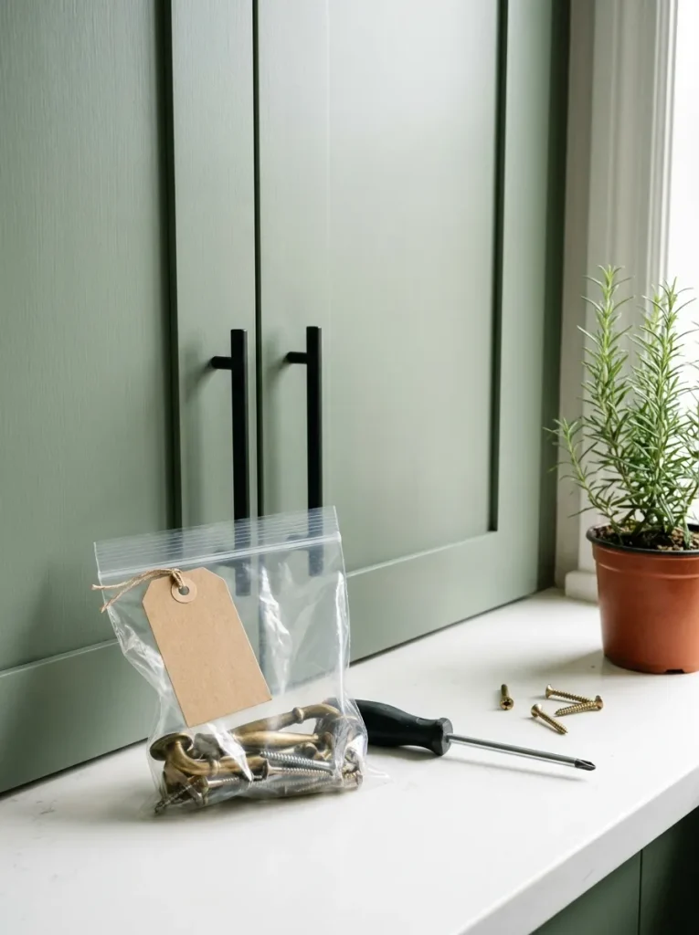 Installing black cabinet pulls