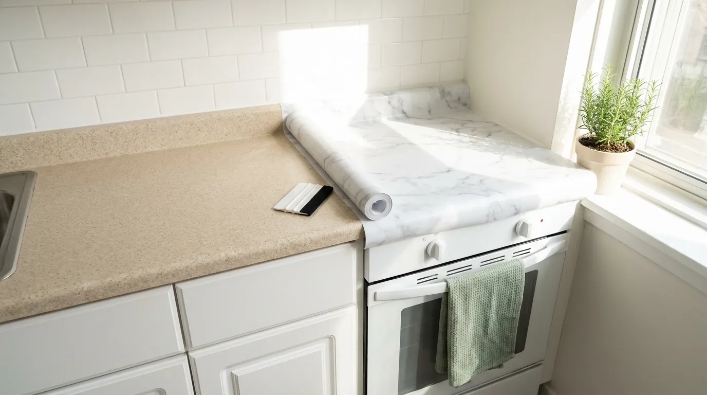 How to Make Over Rental Countertops Without Replacing Them