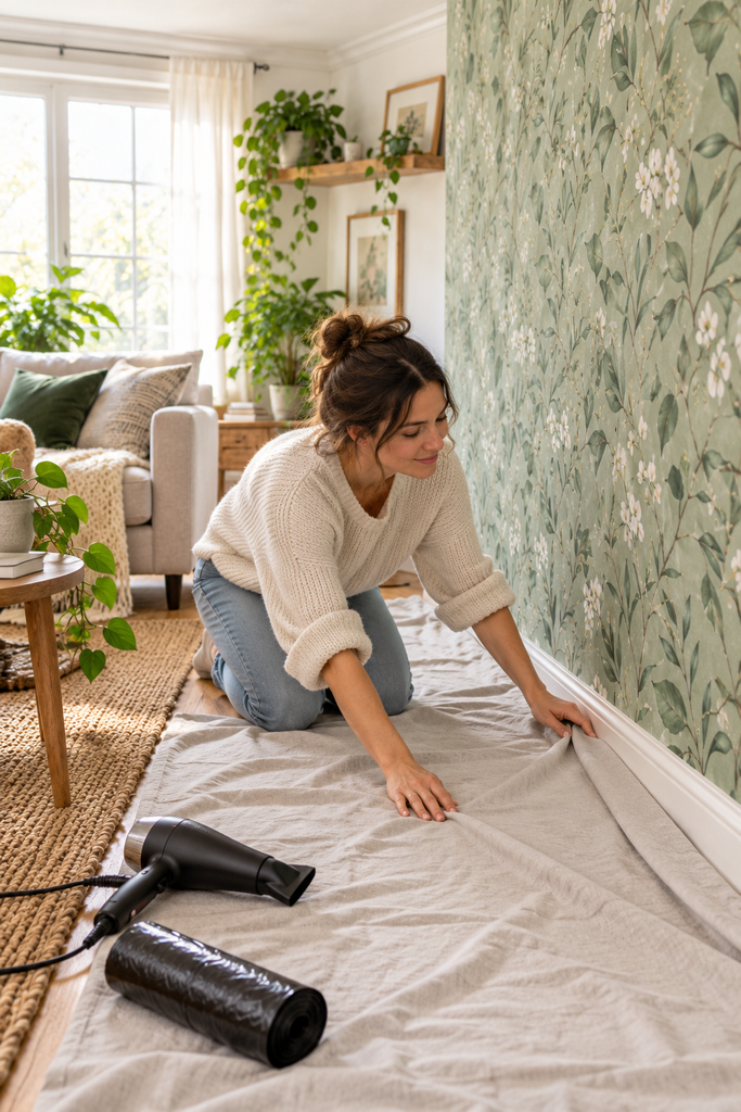 Living Room Wallpaper Prep