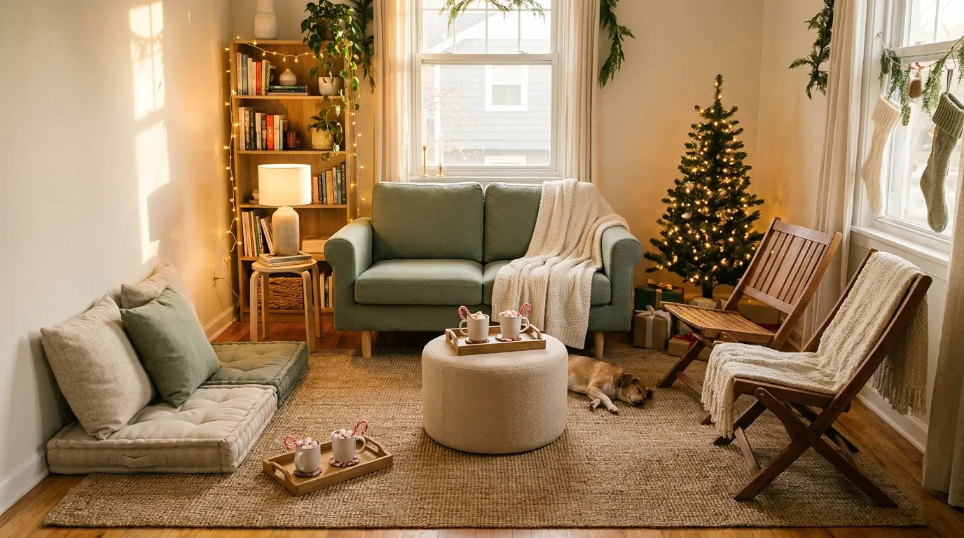 How to Add Extra Seating in a Small Apartment for Holiday Guests