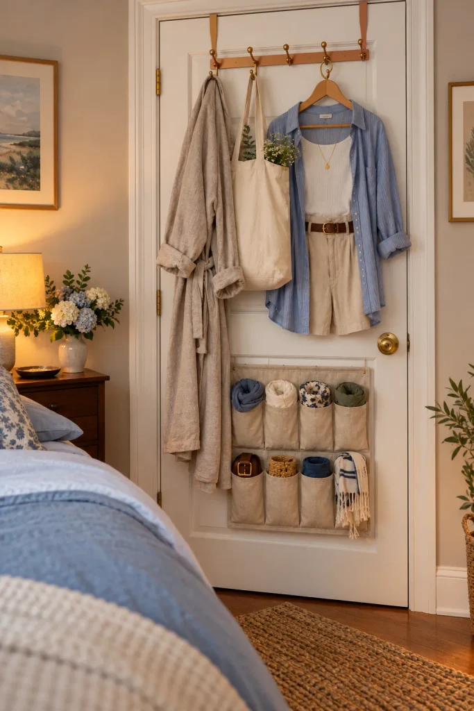 Organised Bedroom Door Vignette
