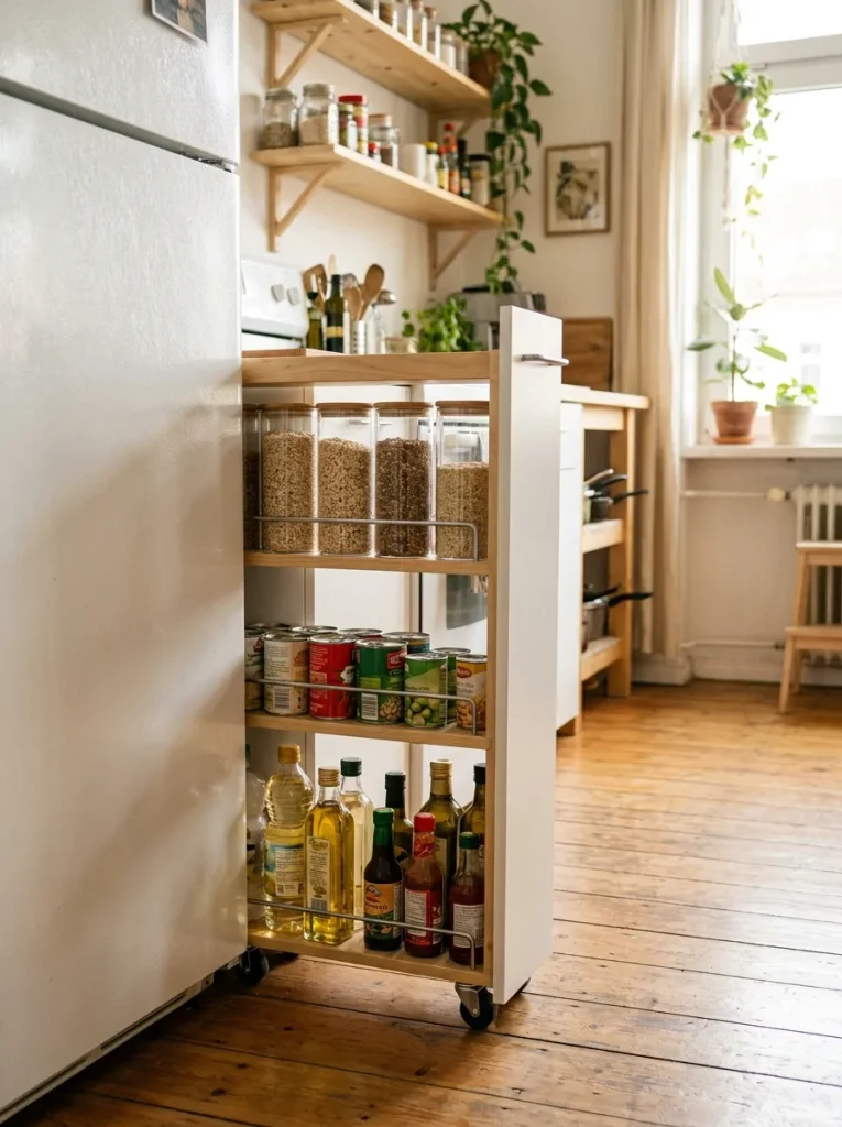 Pantry rack pulled from gap