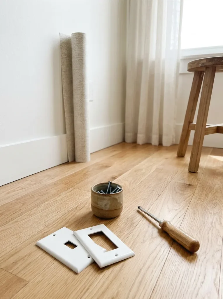Preparing wall for wallpaper