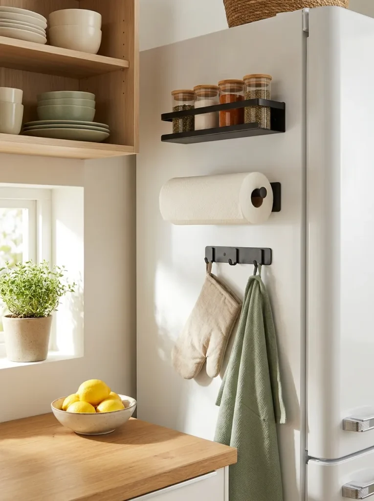 Refrigerator with magnetic storage