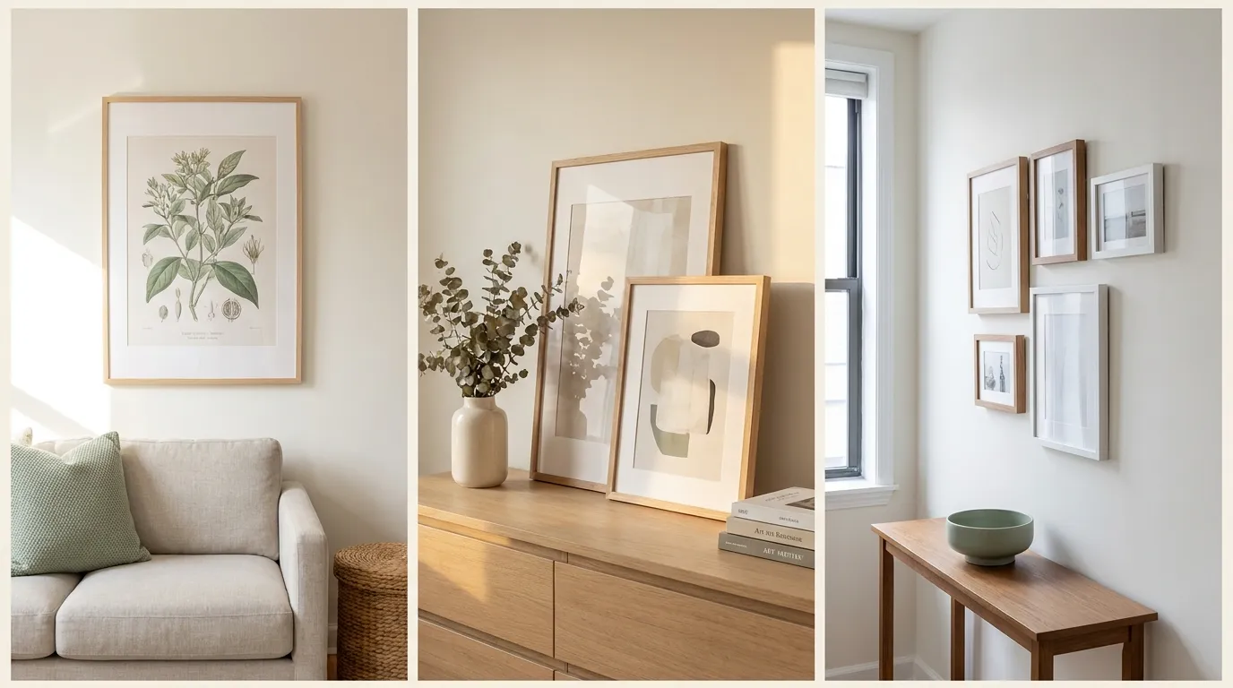 How to Hang Art Without Nails or Wall Damage