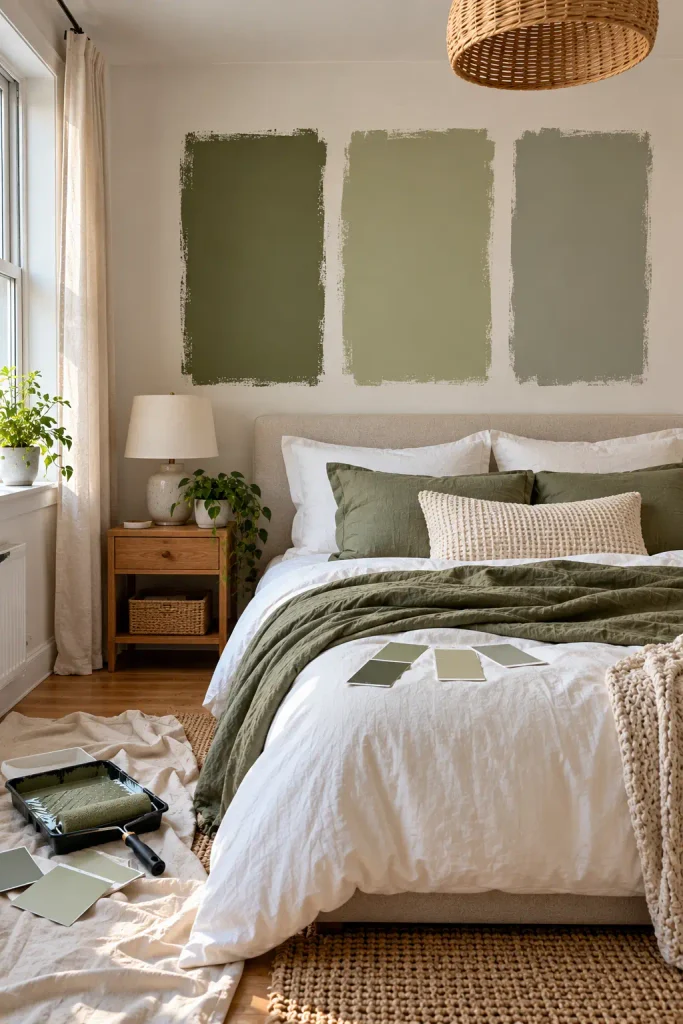 Scandi Bedroom Paint Sampling Retreat