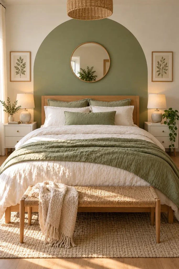 Fake a Painted Arch With Sage Peel and Stick Vinyl