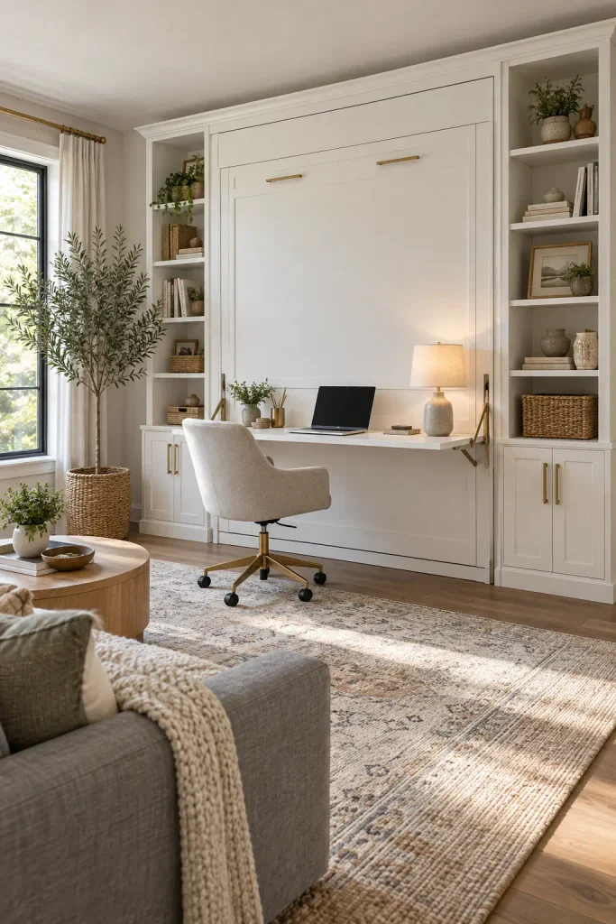 Serene Scandinavian Home Office Retreat
