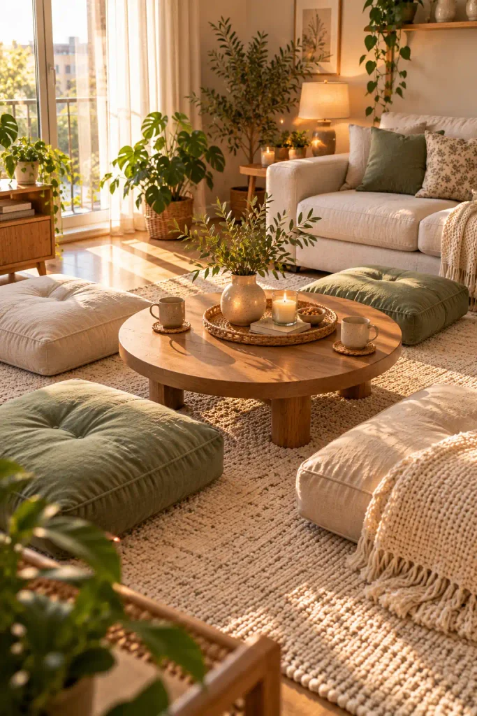 Sunlit Boho Living Room Retreat
