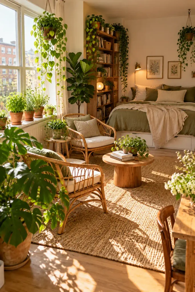 Sunlit Boho-Scandi Plant Haven
