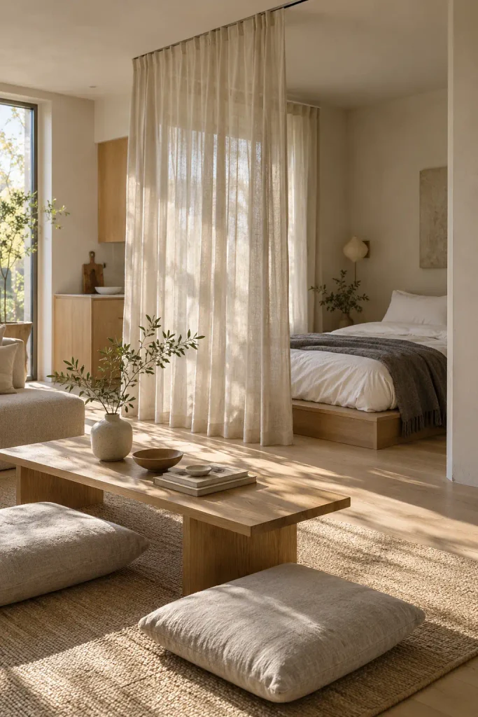 Sunlit Japandi Studio Retreat
