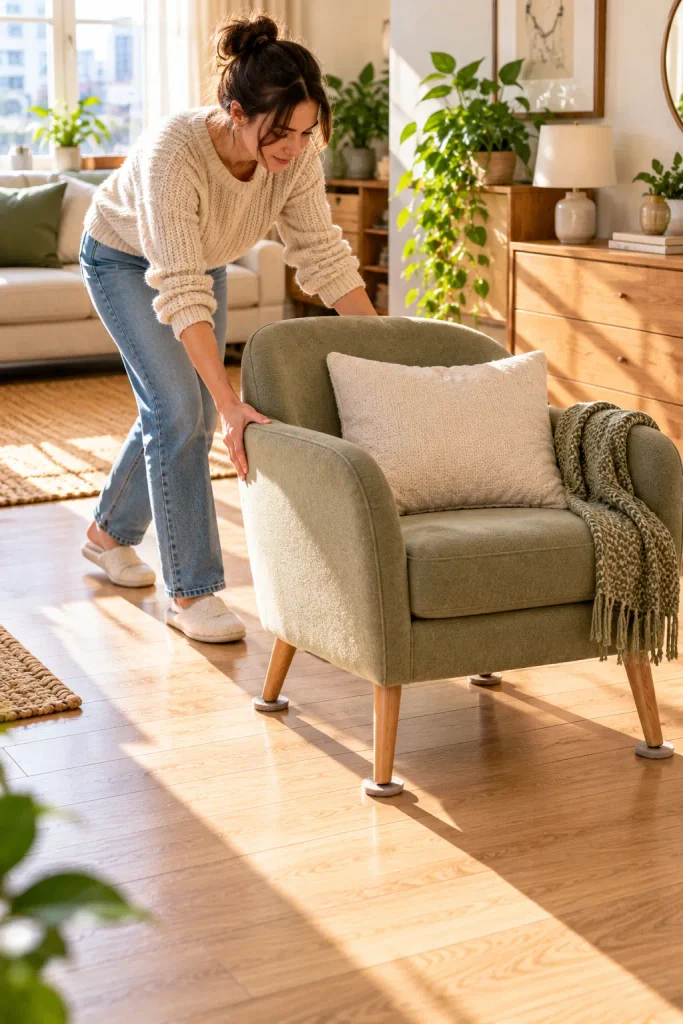 Sunlit Living Room Chair Refresh