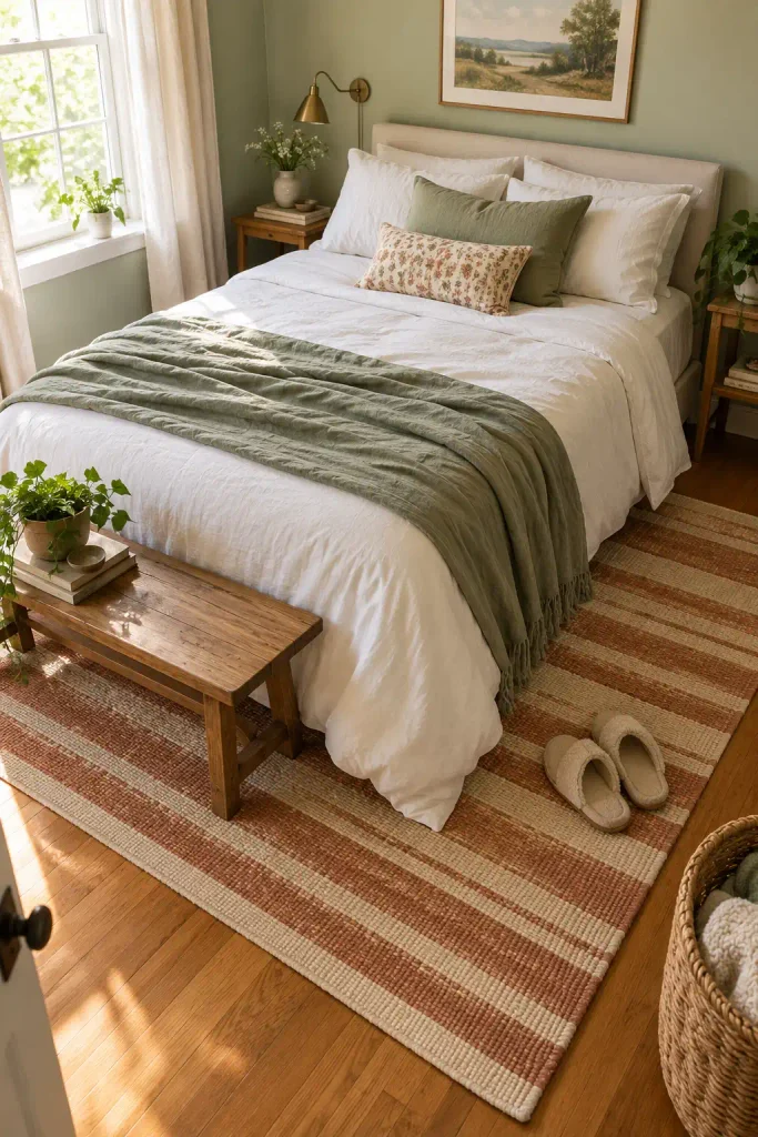 Sunlit Sage Cottage Bedroom
