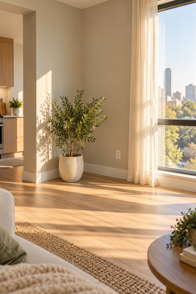 Sunlit Scandinavian Apartment Corner