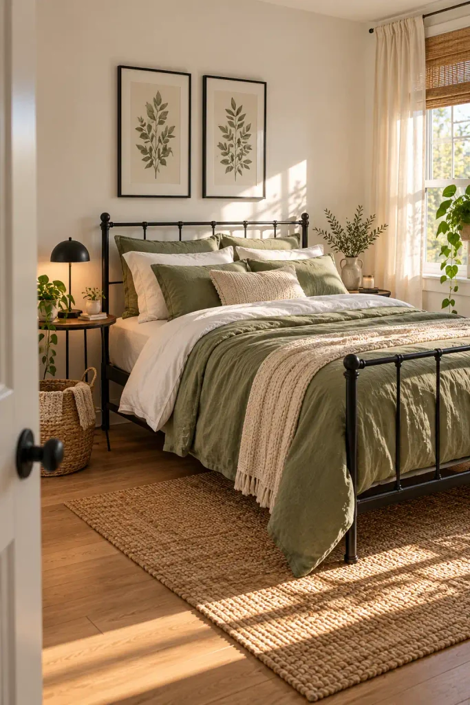 Sunlit Scandinavian Bedroom Retreat
