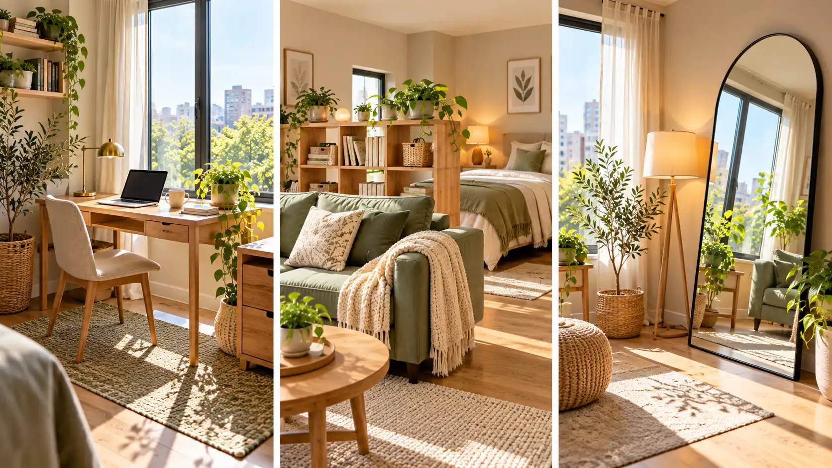 How to Plan a Studio Apartment Furniture Arrangement Around One Window