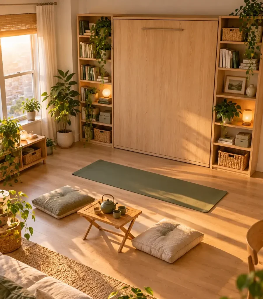 Fold the Bed Away During the Day With a Wall Bed