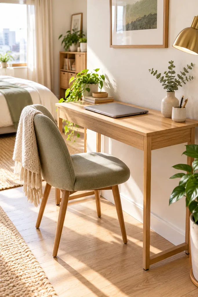 Sunlit Scandinavian Workspace Retreat