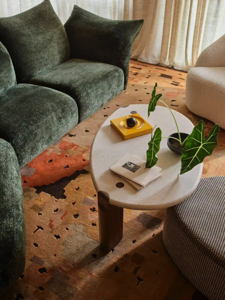 Cover Nearly the Whole Floor With One Big Patterned Rug