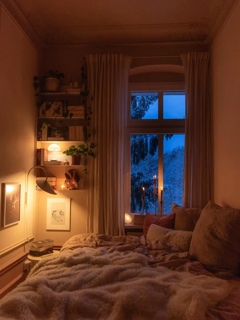 cozy winter lighting
