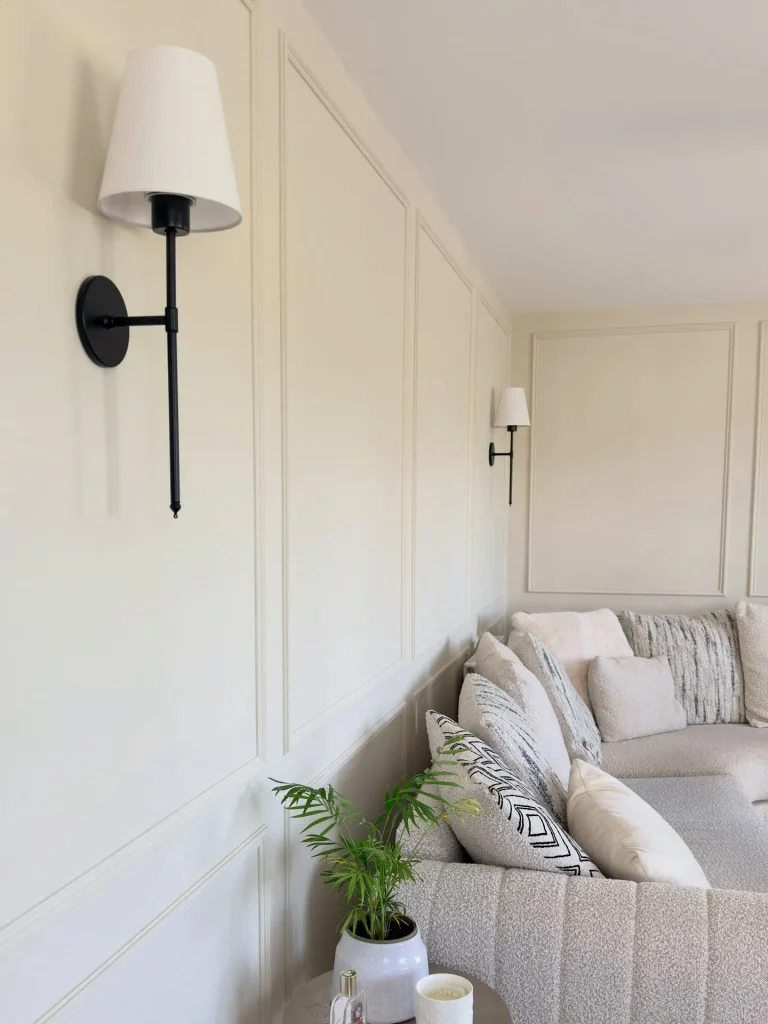 Mount Plug-In Wall Sconces Above the Sofa